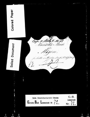 Gerichtshandelsbuch von Mögen (Anteil Amt Meißen)