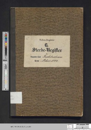 Sterberegister Güldendorf 1894