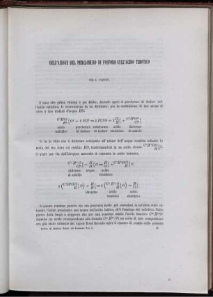 Dell' Azione Del Percloruro Di Fosforo Sull' Acido Timotico