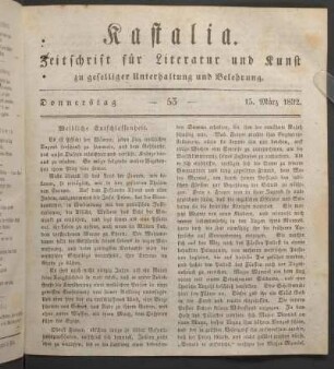 Ausgabe vom 12. März 1832.