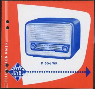 Bedienungsanleitung: Telefunken GmbH D 656 WK