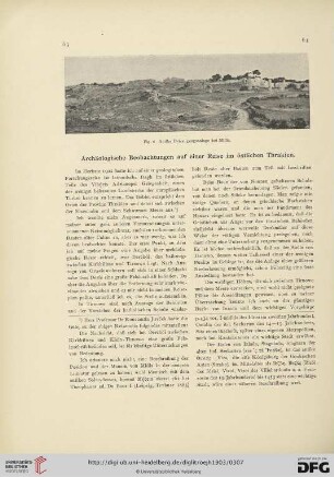 6.1903: Archäologische Beobachtungen auf einer Reise im östlichen Thrakien
