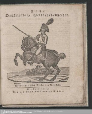 Neue denkwürdige Weltbegebenheiten, 1815