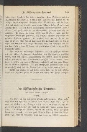 Zur Missionsgeschichte Pommerns