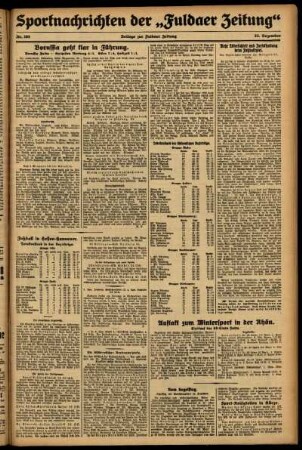 Zweite Ausgabe vom Dienstag, den 22. Dezember 1931.