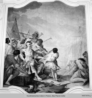 Szenen zur Familiengeschichte der Della Gherardesca : Die Gründung des Hafens Bonifacio