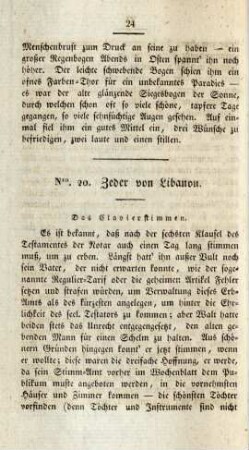 Nro. 20. Zeder von Libanon