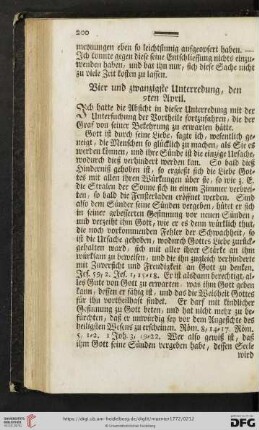 Vier und zwanzigste Unterredung, den 9ten April