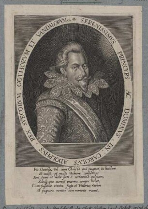 Bildnis des Carolvs Adolphvs, Rex Svecorvm