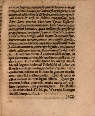 Selectae Autodidaktōn Bibliothecae Ordinis Qvarti, Qvi Philosophorvm Est, Exercitatio III.