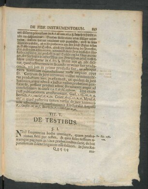 Tit. V. De Testibus