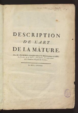 Description des arts et métiers ... : L'art de la Voiture