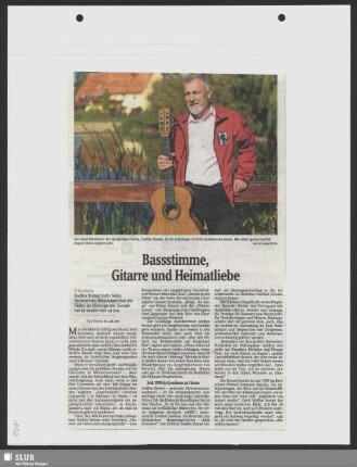 Bassstimme, Gitarre und Heimatliebe