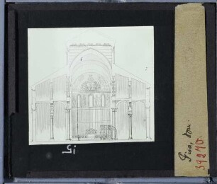 Pisa, Dom,(Architekturzeichnung) : Querschnitt