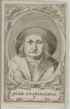 Bildnis des Joan. Cuspinianus