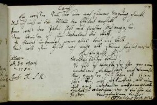 Christian Ambders. Göttingen, 24.3.1754.