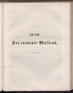XLVII. Der erzürnte Musicus.