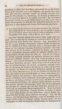 60-62 "Das Eherecht der Christen in der morgenländischen und abendländischen Kirche bis zur Zeit Karls des Großen" von E. v. Moy