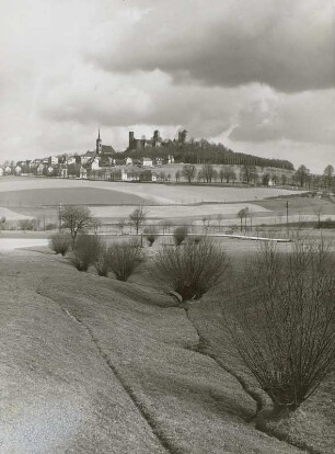 Stolpen. Stadtansicht von Süden