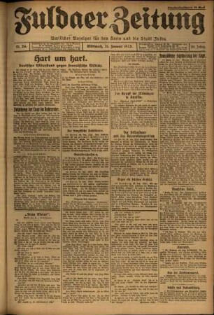 Ausgabe vom Mittwoch, den 31. Januar 1923.