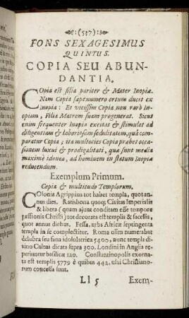 Fons Sexagesimus Quintus - Fons Septuagesimus Sextus