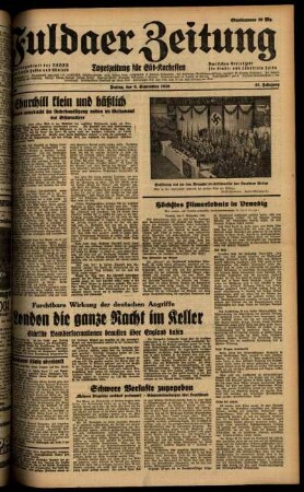 Ausgabe vom Freitag, den 06. September 1940.