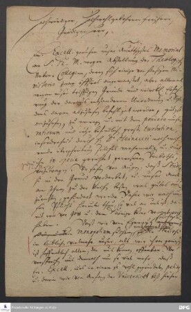 Brief von [Paul Anton, August Hermann Francke, Joachim Just Breithaupt, Johann Heinrich Michaelis und Joachim Lange] an Marquard Ludwig von Printzen.