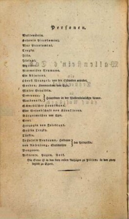 Wallenstein : ein dramatisches Gedicht, 2