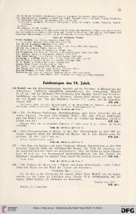 Zeichnungen des 19. Jahrh. (Nr. 204-210)