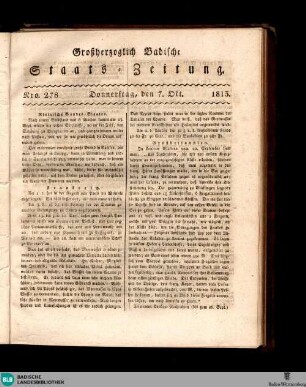 Großherzoglich-Badische Staatszeitung