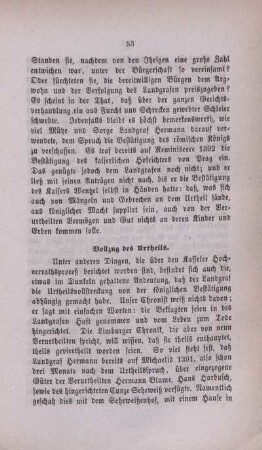 Vollzug des Urtheils.