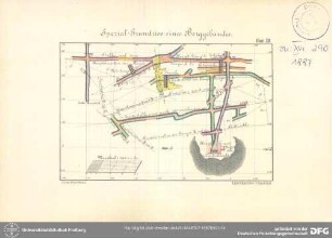 Spezial-Grundriss eines Berggebäudes