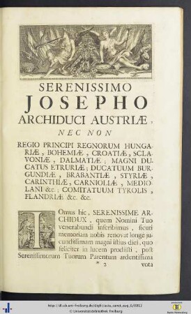 Serenissimo Josepho Archiduci Austriae …