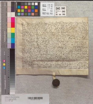 Der Richter Johann Stovesandt zu Harsewinkel bezeugt den Rentenverkauf des Heinrich Vogellsanck an Abt Johann und das Kloster Marienfeld aus Vogellsanges Erbe.