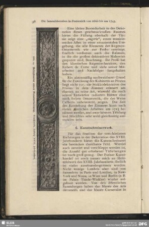 Schnitzerei einer Fensterlaibung im Nischenkabinett im Berliner Kunstgewerbe-Museum