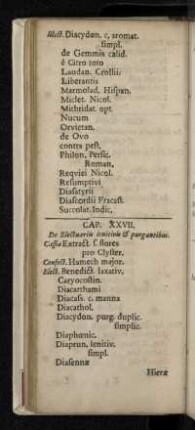 Cap. XXVII. De Electuariis lenitivis & purgantibus.