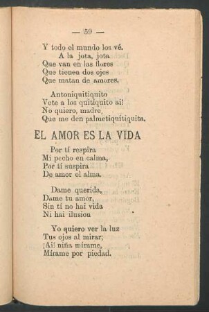 El amor es la vida