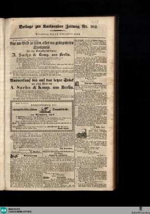 Karlsruher Zeitung, [No. 382]