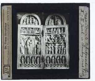 unbekannt, Elfenbeinditpychon 11. Jahrhundert (Chambéry Kathedralschatz)