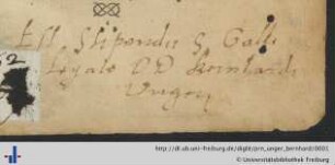 [Provenienz]: Unger, Bernhard