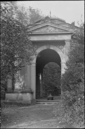 Dresden-Loschwitz, Lingnerschloss, Ansicht, westlicher Pavillon