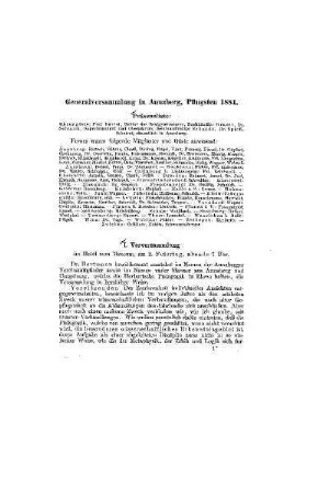 Generalversammlung in Annaberg, Pfingsten 1884