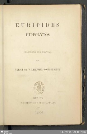 Euripides Hippolytos