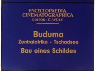 Buduma (Zentralafrika, Tschadsee) - Bau eines Schildes