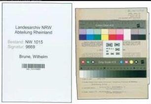Entnazifizierung Wilhelm Brune , geb. 11.07.1897 (Haendler)