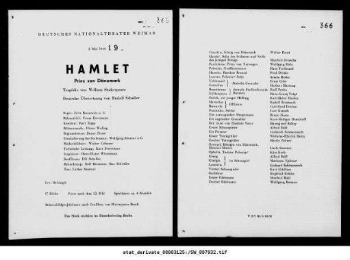Hamlet Prinz von Dänemark