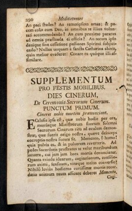 290-298, Dies Cinerum; ...