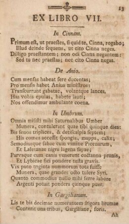 Ex libro VII.