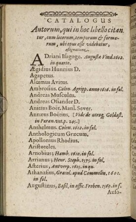 Catalogus