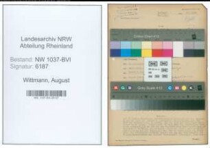 Entnazifizierung August Wittmann , geb. 27.01.1876 (Architekt)